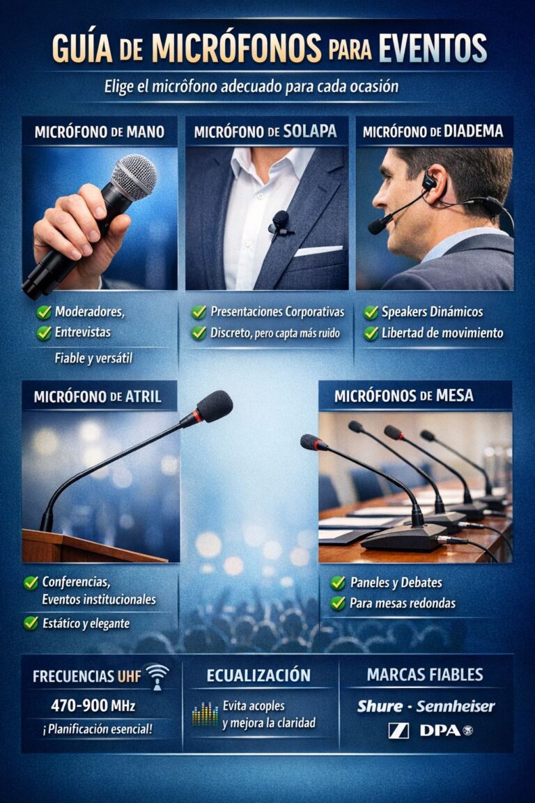 Microfonía en eventos