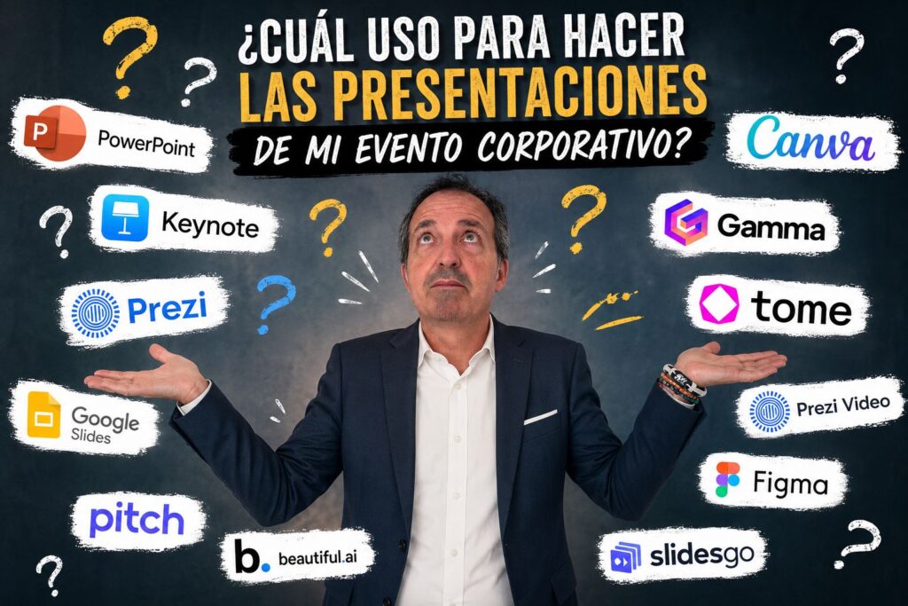 ¿Qué programa usar hoy para preparar las presentaciones de un evento corporativo?
