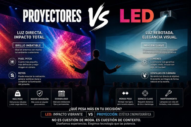¿Proyectores o LED?