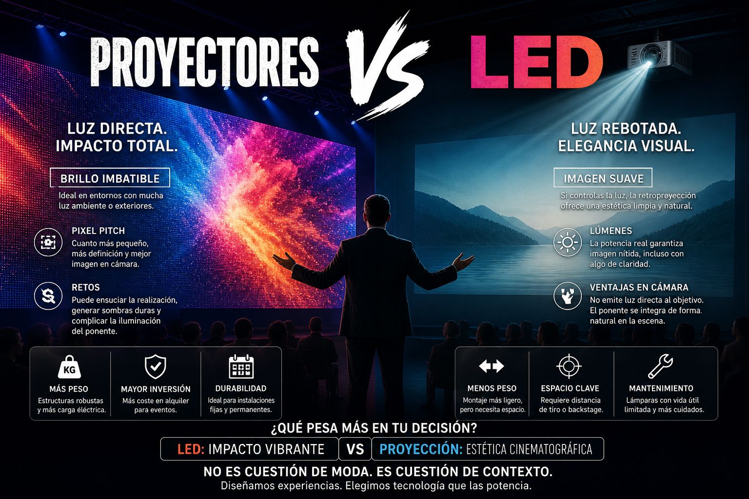 ¿Proyectores o LED?